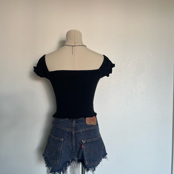 Black PacSun Me to We square neck crop top - Picture 3 of 5